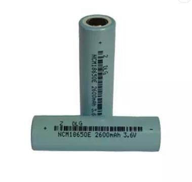 ICR18650 2600mah 3.6 V Lithium Battery Cell 3C Rate 7.8A Discharge Current