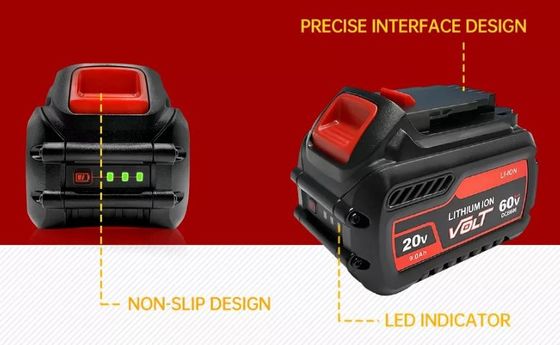 20V 60V 6.0Ah Power Tools Battery Dewalt Drill 20v Battery Replacement
