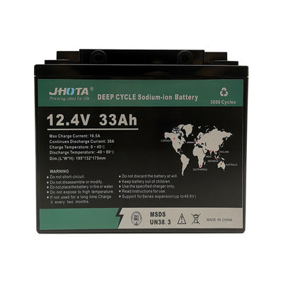 12.4V 33Ah Sodium Ion Battery Packs Overcharge Protection Plastic Casing