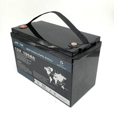 Customized Capacity 12.8V 100Ah Lithium Deep Cycle Battery Low Self Discharge