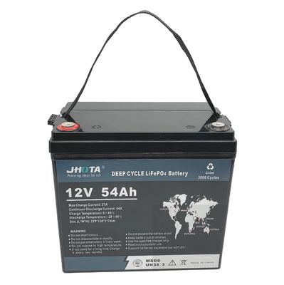 IP55 Lithium Battery Lead Acid Replacement 54Ah 12.8V Deep Cycle Battery