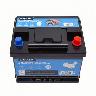 Long-lasting H5 12V 30Ah Start-stop Battery with 100000 Start Stop Times and L*W*H 244*176*189mm