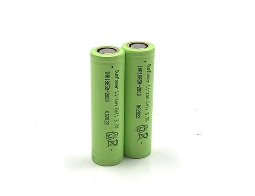 10C High Rate 3.6v 2000mAh 18650 Lithium Battery Cell Constant Current 20A