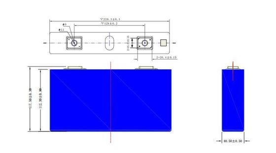 UN38.3 3.2v 100ah Prismatic LiFePO4 Lithium Battery For Ebike