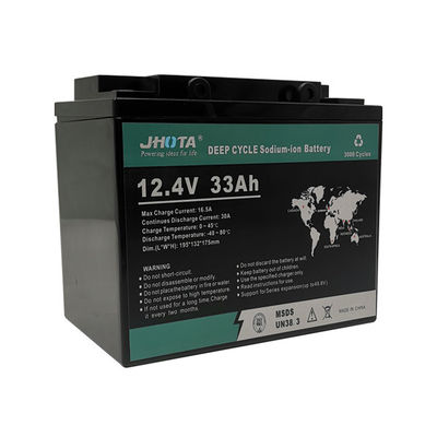 12.4V 33Ah batterie agli ioni di sodio Protezione da sovraccarico Casco di plastica